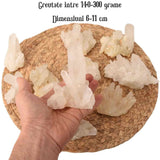 Cluster cristale de stanca transparent natural montat uniform Piatra semipretioasa pentru decoratiuni si vindecare energetica