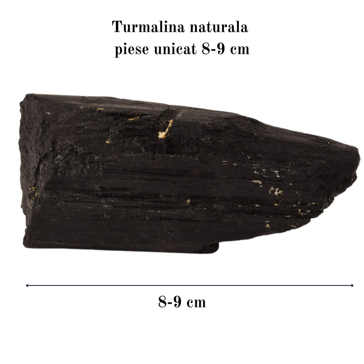 Cristal natural unicat de vindecare Turmalina neagra pietre brute 4-6 cm - Pentru energie pozitiva, protectie