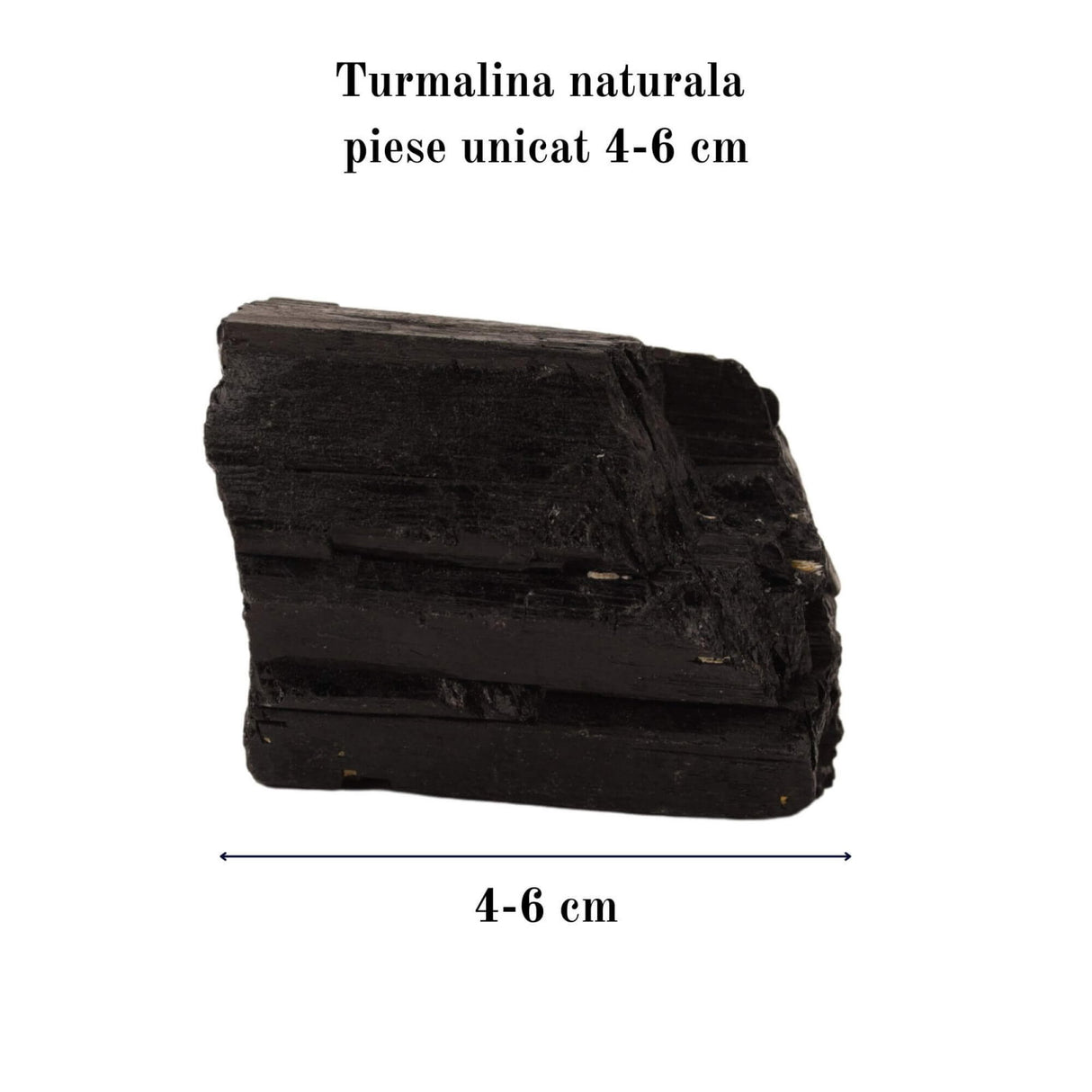 Cristal natural unicat de vindecare Turmalina neagra pietre brute 4-6 cm - Pentru energie pozitiva, protectie