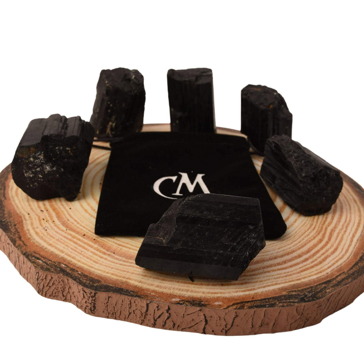 Cristal natural unicat de vindecare Turmalina neagra pietre brute 4-6 cm - Pentru energie pozitiva, protectie