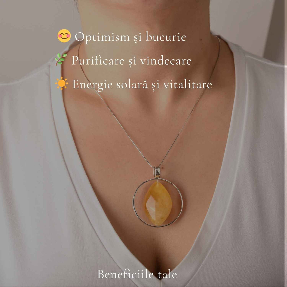 Colier Argint 925 cu Chihlimbar Frunza – Energie Naturala si Eleganta Organica