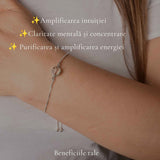 Bratara Argint 925 cu Herkimer Natural Neuniform – Claritate si Intuitie Autentica