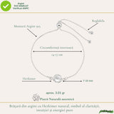 Bratara Argint 925 cu Herkimer Natural Neuniform – Claritate si Intuitie Autentica