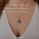 Colier Argint 925 in forma de Fluture cu Labradorit – Transformare si Intutie