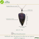Colier Argint 925 cu Labradorit Violet Neuniform – Protectie si Intuitie