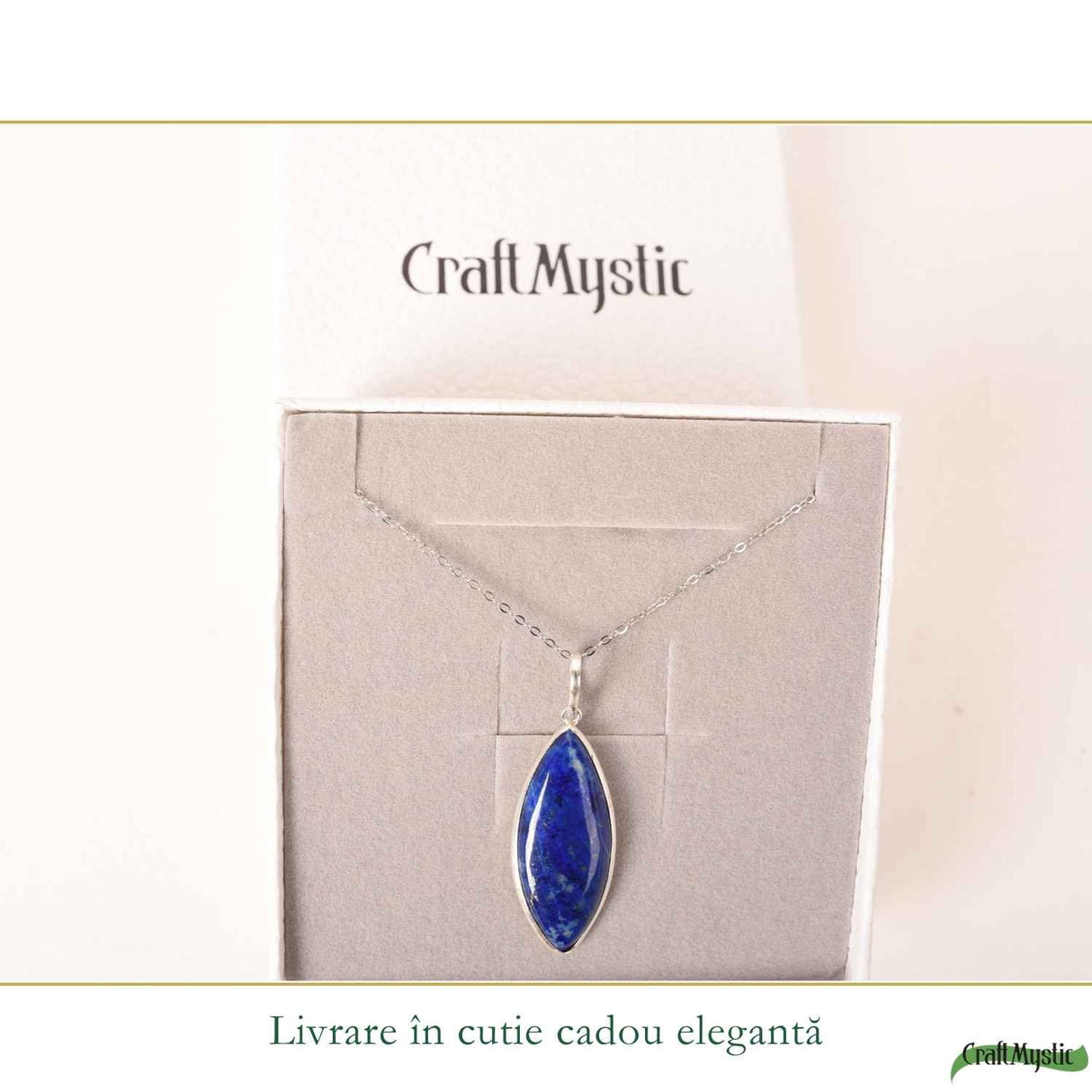Colier argint 925 cu Lapis Lazuli delicat – Claritate mentala si echilibru interior