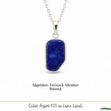 Colier argint 925 cu Lapis Lazuli neuniform – Claritate mentala si autenticitate