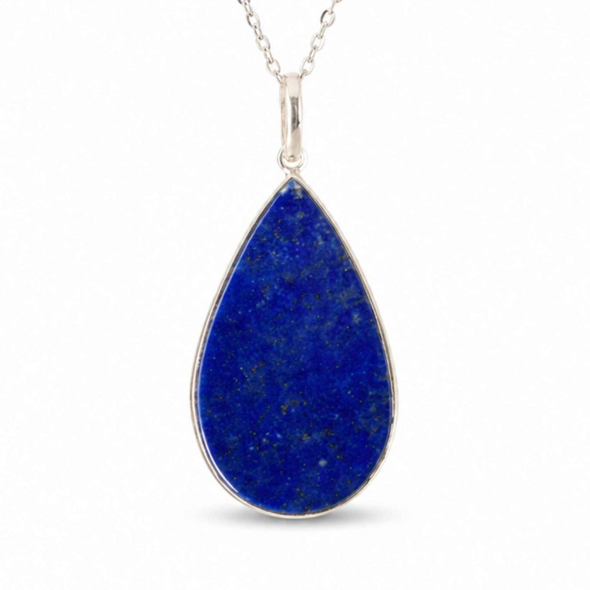 Colier argint 925 cu Lapis Lazuli lacrima – Claritate mentala si echilibru interior