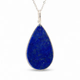 Colier argint 925 cu Lapis Lazuli lacrima – Claritate mentala si echilibru interior