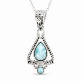 Colier Argint 925 cu Larimar – Calm si Energie Feminina
