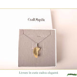 Colier Argint 925 cu Piatra Desertului Libian Brut – Claritate si Energie Solara