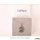Colier Argint 925 cu Opal Dendritic – Echilibru si Claritate Interioara
