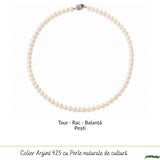 Colier Argint 925 cu Perle Naturale de Cultura – Delicatete si Eleganta Feminina