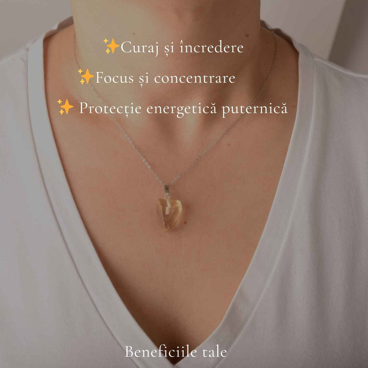 Colier Argint 925 cu Piatra Desertului Libian Brut – Claritate si Protectie Energetica