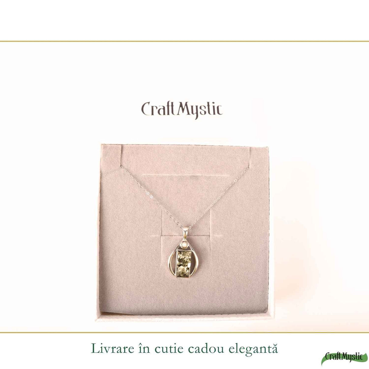 Colier Argint 925 cu Pirita Lacrima – Prosperitate si incredere Personala