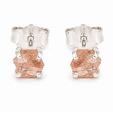 Cercei Argint 925 cu Topaz Imperial Brut – Eleganta Calda si Energie Luminoasa