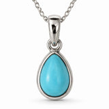 Colier argint 925 cu Turcoaz lacrima – calm si echilibru emotional