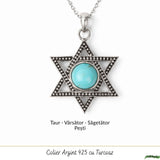 Colier argint 925 cu Turcoaz stea – inspiratie si protectie zilnica
