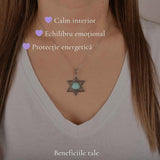 Colier argint 925 cu Turcoaz stea – inspiratie si protectie zilnica