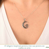 Colier Argint 925 cu Labradorit Soare si Luna – Echilibru si Intuitie