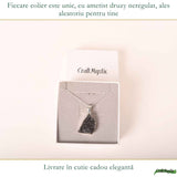 Colier Argint 925 cu Ametist Druzy Natural – Energie de Calm si Claritate