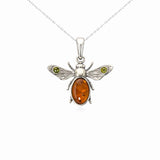 Colier Argint 925 Albina cu Chihlimbar Natural - Energie si Bucurie Solara