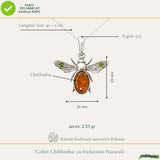 Colier Argint 925 Albina cu Chihlimbar Natural - Energie si Bucurie Solara