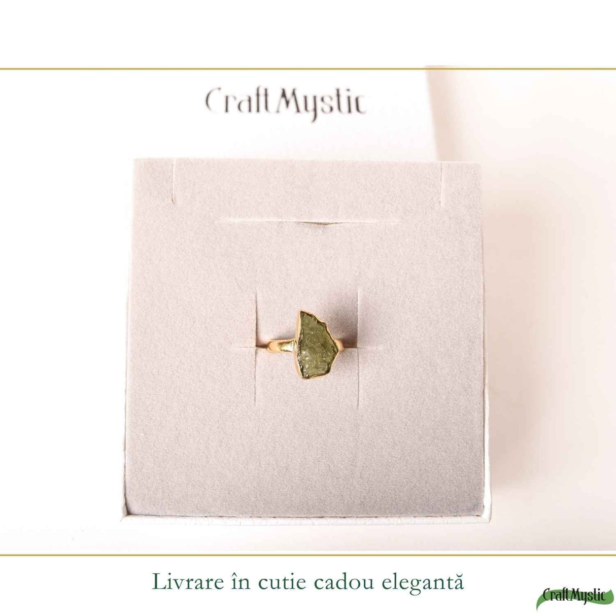 Inel moldavit brut neuniform placat cu aur de18K , M5/49 – transformare si claritate interioara