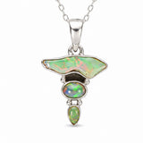 Colier Argint 925 cu Triplu Opal Etiopian – Magie, Inspiratie si Creativitate
