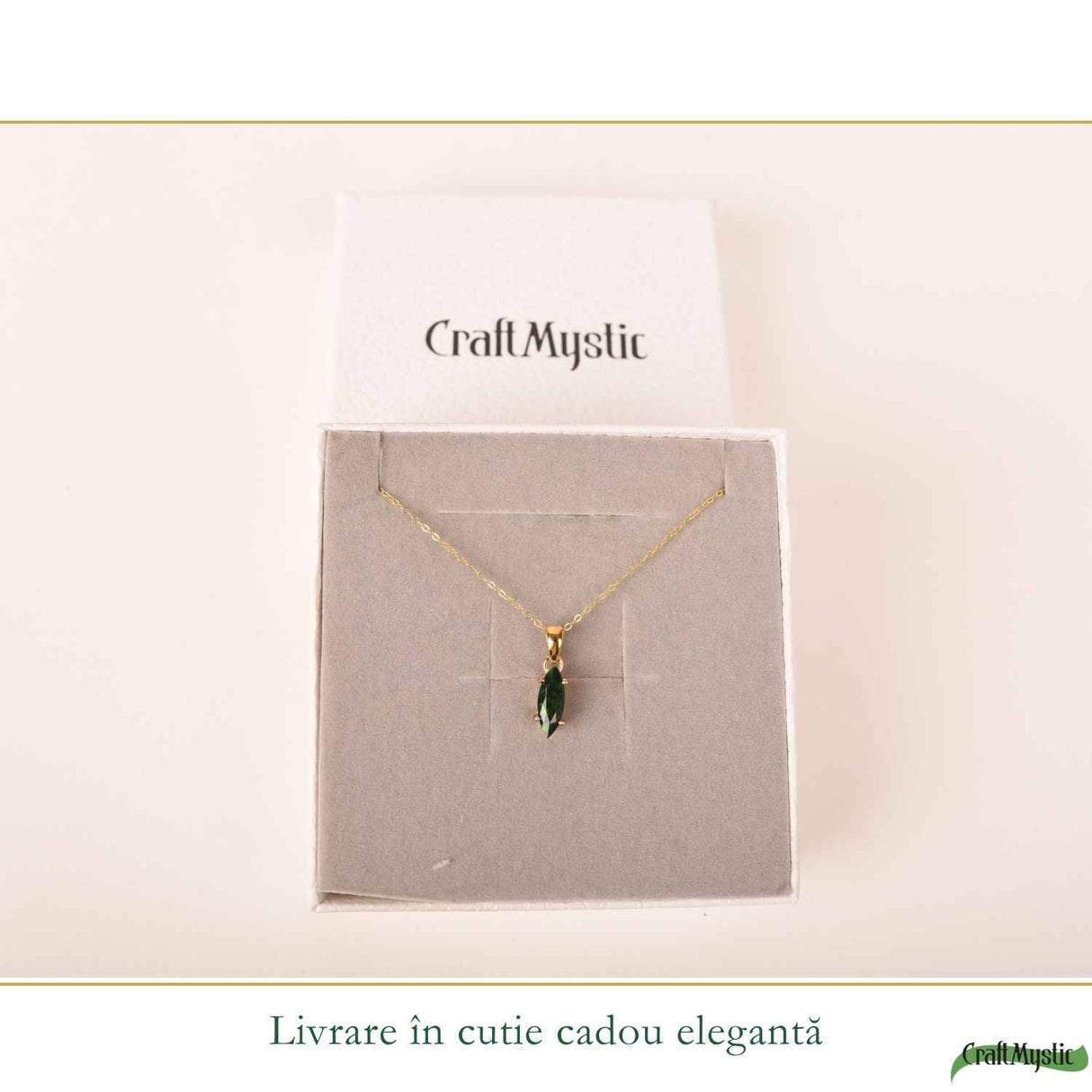 Colier Delicat din Argint 925 Placat cu Aur 18K cu Opal Negru – Eleganta si Protectie