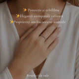 Inel Argint 925 cu Bilute – Eleganta Minimalista si Echilibru Zilnic