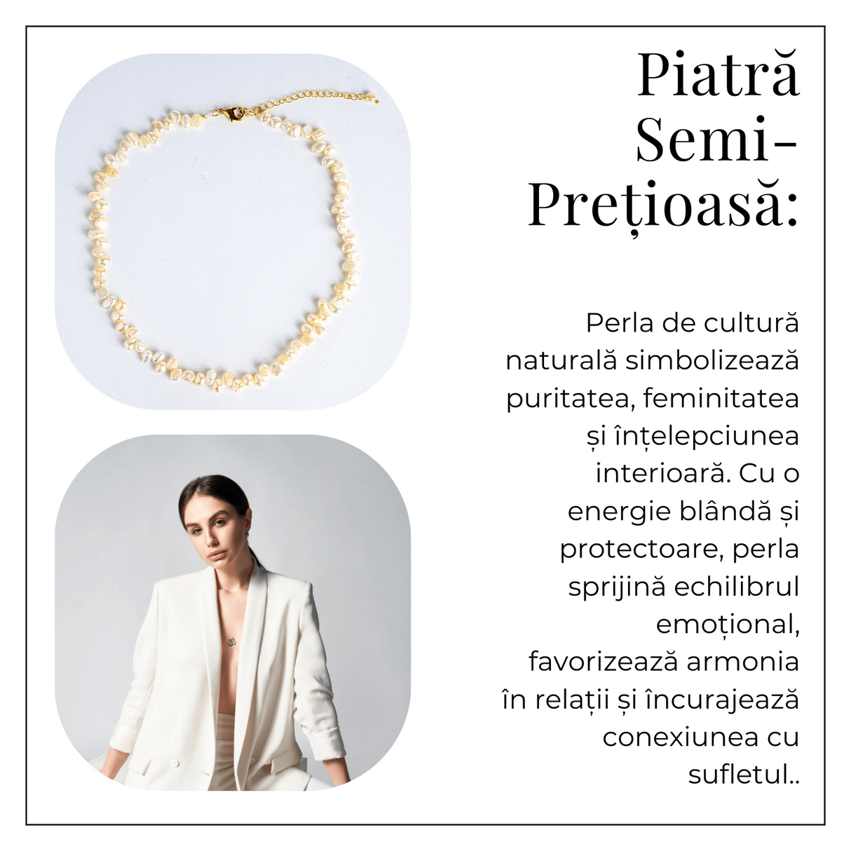 Colier choker cu perle design baroc - Eleganta naturala, mereu la moda