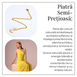 Poarta linistea interioara - Colier cu perla de cultura si scoica naturala