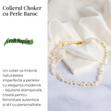 Colier choker cu perle design baroc - Eleganta naturala, mereu la moda