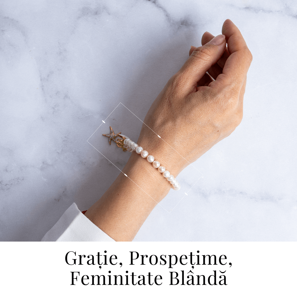 Bratara eleganta cu perle si scoica - Inspirata din adancurile oceanului