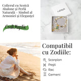 Eleganta si Armonie - Colier cu Perle si Scoica Abalone Naturale