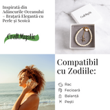 Bratara eleganta cu perle si scoica - Inspirata din adancurile oceanului