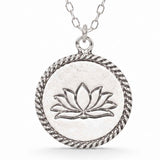 Colier Floare de Lotus din Argint 925 – Echilibru Interior si Renastere Spirituala