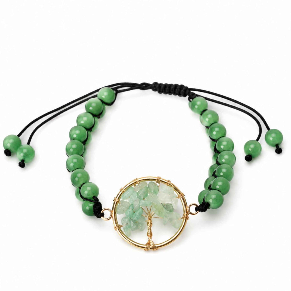 Bratara cu Aventurin Verde si Arborele Vietii – Prosperitate, Armonie si Noroc
