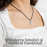 Colier cu piatra rulata de Piatra Lunii - Incredibil echilibru emotional