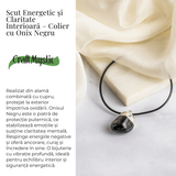 Colier cu Piatra Rulata de Onix Natural - Protectie si Forta