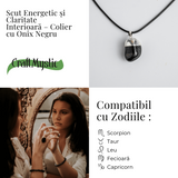Colier cu Piatra Rulata de Onix Natural - Protectie si Forta