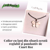 Colier ajustabil fluture cu ametist - Protecție și Eleganță