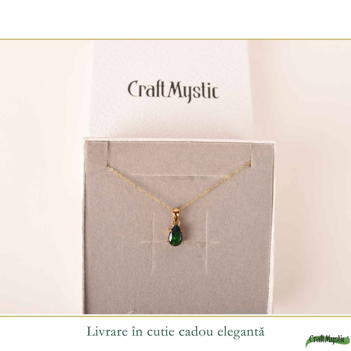 Colier Argint 925 Placat cu Aur 18K cu Opal Negru Lacrima – Eleganta si Intuitie