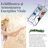 Colier dreptunghiular ajustabil cu arborele vietii si pietre pentru chakre - Echilibru si Armonie