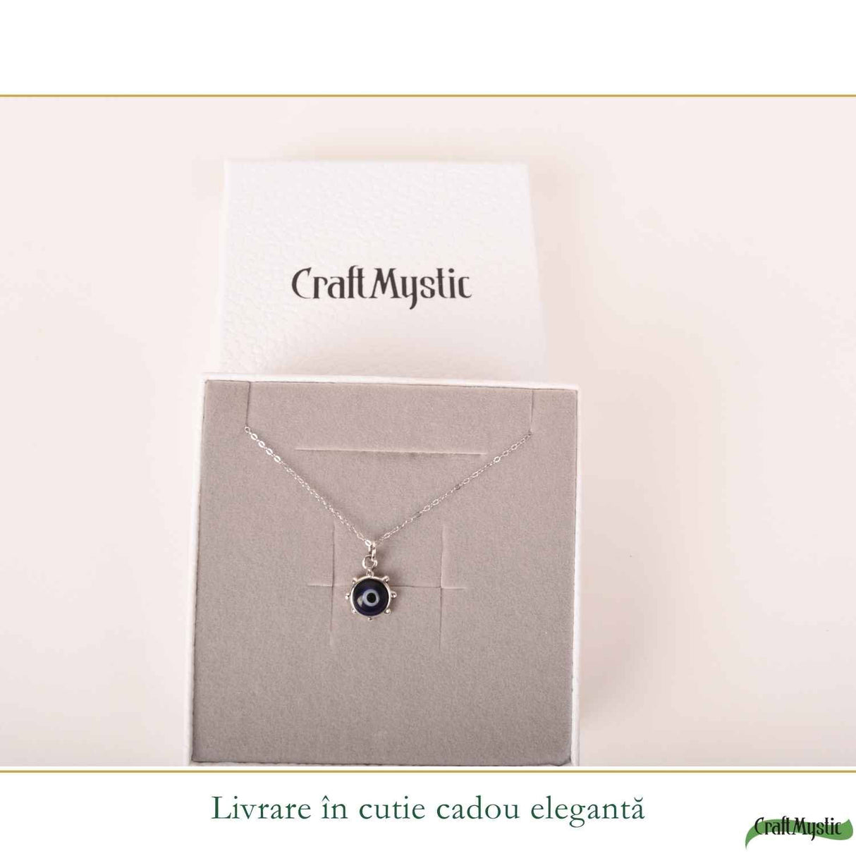Colier Ochiul Turcesc din Argint 925 – Protectie Energetica si Noroc