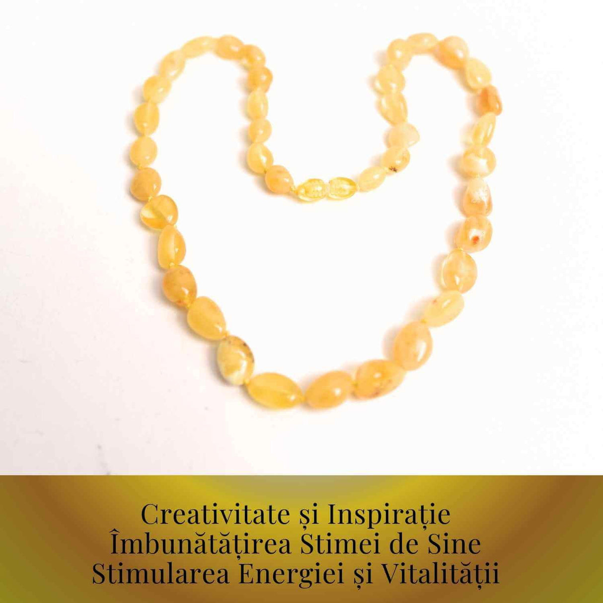 Colier Chihlimbar Galben Baltic Natural - Protectie Energetica si Vindecare - Copie