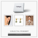 Prosperitate si Vibratie Pozitiva - Cercei cu Peridot Natural