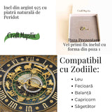 Inel argint 925 cu Peridot natural oval - Lumina si Echilibru