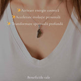 Colier Moldavit Brut Neuniform Argint 925 – Claritate si Transformare Interioara